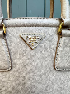 PRADA Parabole Saffiano Lux Leather Handle Tote