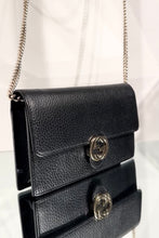 Load image into Gallery viewer, GUCCI Interlocking G Dollar Leather Wallet On Chain
