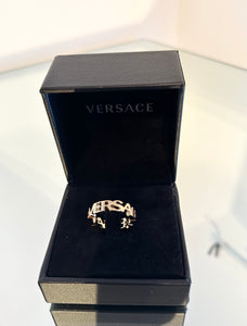 VERSACE Unisex Gold Tone Metal Ring