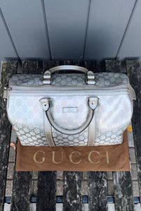 GUCCI GG Silver Medium Joy Boston Bag