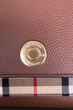 Load image into Gallery viewer, BURBERRY Camel Leather Classic Canvas Crossbody Bag
