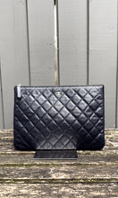 Load image into Gallery viewer, CHANEL Classic Large Caviar Leather Pouch Clutch
