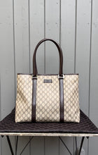 Load image into Gallery viewer, GUCCI Guccissima Canvas Leather Large Handle Shoulder Tote
