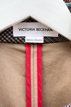 Load image into Gallery viewer, VICTORIA BECKHAM Houndstooth Checked Reversible Wool Coat
