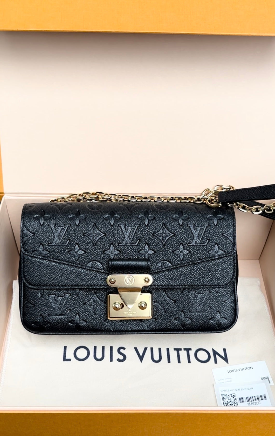 LOUIS VUITTON Marceau NM Monogram Empreinte Leather Shoulder Crossbody Bag