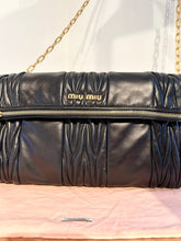 Load image into Gallery viewer, MIU MIU Matelasse Leather Flap Chain Strap Shoulder Crossbody Bag
