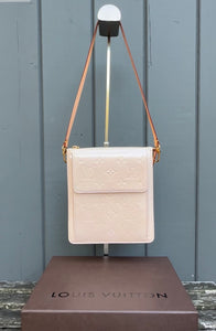 LOUIS VUITTON Vintage Mott Monogram Pink Vernis Shoulder Bag