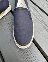 Load image into Gallery viewer, TOD’S Denim Slip-On Espadrille Loafers
