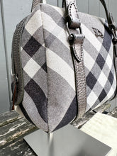 Load image into Gallery viewer, BURBERRY Vintage Small Canvas Leather Bowling Handle Bag
