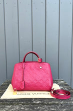 Load image into Gallery viewer, LOUIS VUITTON Dahlia Monogram Empreinte Leather Montaigne Bb Bag
