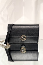 Load image into Gallery viewer, GUCCI Interlocking G Dollar Leather Wallet On Chain
