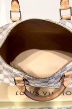 Load image into Gallery viewer, LOUIS VUITTON Damier Azur Canvas Speedy 35
