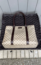 Load image into Gallery viewer, GUCCI Guccissima Canvas Leather Large Handle Shoulder Tote
