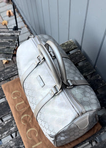 GUCCI GG Silver Medium Joy Boston Bag