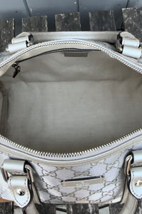 GUCCI GG Silver Medium Joy Boston Bag