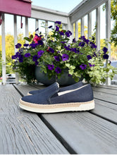 Load image into Gallery viewer, TOD’S Denim Slip-On Espadrille Loafers
