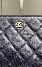 Load image into Gallery viewer, CHANEL Classic Large Caviar Leather Pouch Clutch
