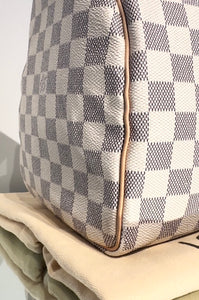 LOUIS VUITTON Damier Azur Canvas Speedy 35