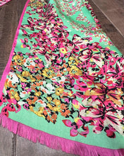 Load image into Gallery viewer, KENZO Multi Colour Floral Print Silk Scarf
