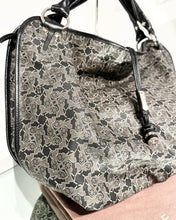 Load image into Gallery viewer, CELINE Bittersweet Horse Carriage Print Large Canvas Leather Shoulder Handle Bag
