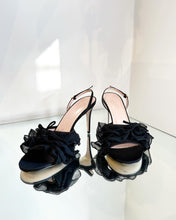 Load image into Gallery viewer, GUCCI Ruffle Embellished Slingback Sandals
