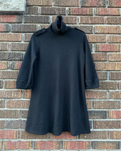 Load image into Gallery viewer, BURBERRY Wool Blend Long Sleeve Turtle-Neck Mini Dress
