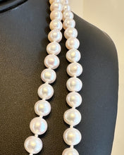 Load image into Gallery viewer, DOUBLE STRANDS Sterling Silver Clear Crystal Fresh Water Pearl Necklace
