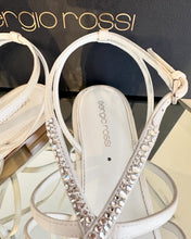 Load image into Gallery viewer, SERGIO ROSSI Thong Strap Satin Sandals
