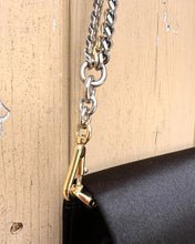 Load image into Gallery viewer, DOLCE &amp; GABBANA Satin Crystal Chain Embellished Strap Evening Shoulder  Bag
