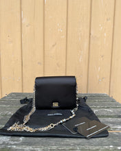 Load image into Gallery viewer, DOLCE &amp; GABBANA Satin Crystal Chain Embellished Strap Evening Shoulder  Bag
