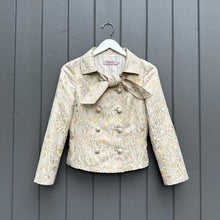 Load image into Gallery viewer, RED VALENTINO Gold Beige Cotton Blend Skirt Suit
