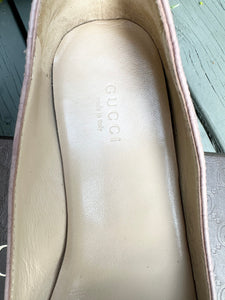 GUCCI Micro Guccissima Leather Ballet Flats