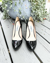 Load image into Gallery viewer, PRADA Patent Leather Platform High Heel Pumps
