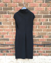 Load image into Gallery viewer, MAX MARA Black Wool Cap Sleeve Dress
