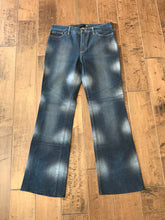 Load image into Gallery viewer, JUST CAVALLI Tie Dye Dark Wash Straight Leg Jeans
