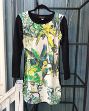 Load image into Gallery viewer, ROBERTO CAVALLI Floral Print Long Sleeve Fitted Midi Dress
