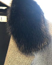 Load image into Gallery viewer, MARELLA Wool Blend Blazer With Detachable Mink Fur Collar
