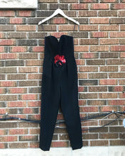 Load image into Gallery viewer, YVES SAINT LAURENT Sequin Embellished Wool Bustier Jumpsuit
