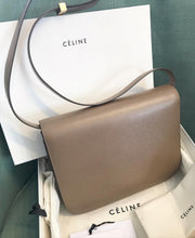 Load image into Gallery viewer, CELINE Classic Liege Taupe Calfskin Medium Box Bag
