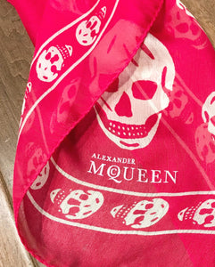 ALEXANDER MCQUEEN Skull Silk Chiffon Scarf