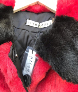 ALICE + OLIVIA Faux Fur Coat