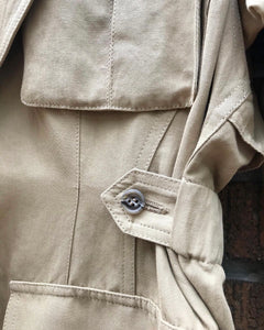 DONNA KARAN Khaki Cargo Jacket