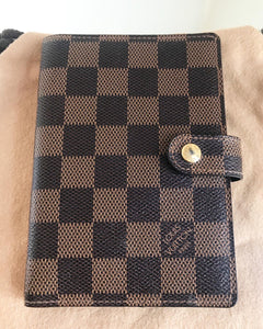 LOUIS VUITTON Damier Ebene PM Agenda Wallet