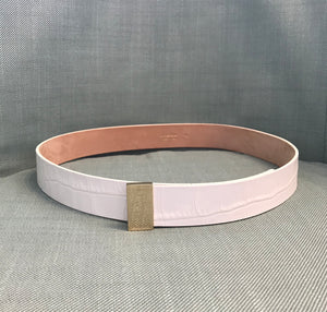 MAX MARA Stamp Croc Leather Belt