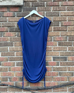 ST. JOHN Ruched Jersey Dress