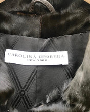 Load image into Gallery viewer, CAROLINA HERRERA Lambs Wool Fox Fur Cuffs 3/4 Length Coat
