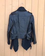 Load image into Gallery viewer, ALL SAINTS Leather &amp; Knit Biker Jacket
