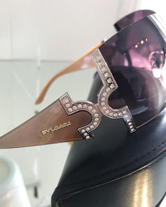 BVLGARI Limited Edition Swarovski Crystal Sunglasses