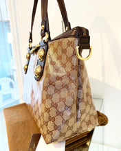 Load image into Gallery viewer, GUCCI Babouska GG Crystal Coated Canvas Tote
