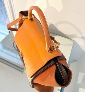 CELINE Small Trapeze Handle Shoulder Bag